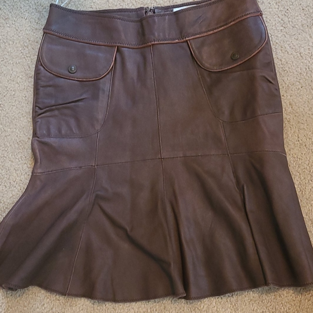 June Leather Skirt